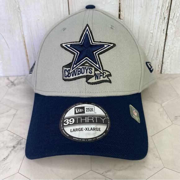 Dallas Cowboys New Era 39Thirty Sideline Gray Stretch Fitted Sz L-XL Hat Cap Dak - Picture 2 of 7